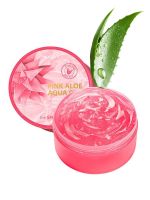 Освежающий и успокаивающий гель с алоэ THE SAEM Pink Aloe Aqua Gel - вид 8 миниатюра