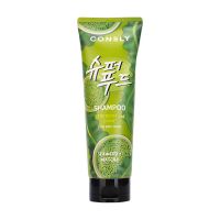 Шампунь для силы и блеска волос с экстрактами водорослей и чая матча CONSLY Seaweed Matcha Shampoo For Strength Shine