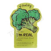 Маска для лица с экстрактом брокколи TONY MOLY I’m Real Broccoli Mask Sheet Vitality - вид 1 миниатюра