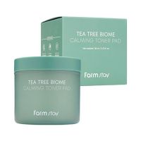 Пады пропитанные тонером успокаивающие с экстрактом чайного дерева FARMSTAY Tea Tree Biome Calming Toner Pad