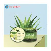 Экстраувлажняющий многофункциональный гель 99% с алоэ вера THE SAEM Jumbo Size Jeju Fresh Aloe Soothing Gel 99%, 500 мл - вид 3 миниатюра