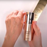 Укрепляющая сыворотка для лица с муцином улитки и 24К золотом THE SAEM Gold Snail Silk Firming Serum - вид 8 миниатюра