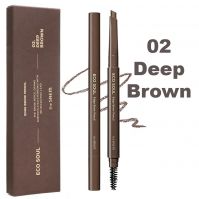 Карандаш для бровей с трехмерным шестигранным стержнем THE SAEM Eco Soul Edge Brow Pencil - вид 6 миниатюра