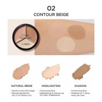 Трехцветный консилер и спонжи в подарок THE SAEM Cover Perfection Triple Pot Concealer Gift Set - вид 6 миниатюра