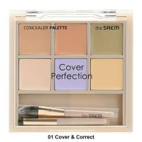 Палетка консилеров для лица THE SAEM Cover Perfection Concealer Palette 01 Cover&Correct - вид 1 миниатюра
