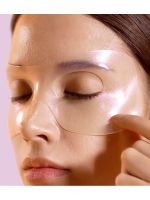 Гидрогелевая маска-патчи для век против отёков PETITFEE Aura Quartz Hydrogel Eye Zone Mask Iridescent Lavender - вид 2 миниатюра