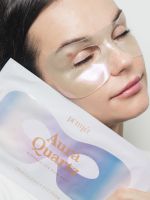 Гидрогелевая маска-патчи для век против отёков PETITFEE Aura Quartz Hydrogel Eye Zone Mask Iridescent Lavender - вид 4 миниатюра