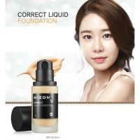 Увлажняющая тональная основа под макияж MIZON Correct Liquid Foundation - вид 2 миниатюра