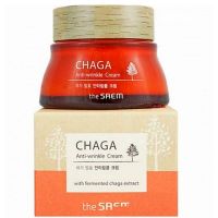 Омолаживающий крем с ферментированным экстрактом чаги THE SAEM Chaga Anti-Wrinkle Cream - вид 4 миниатюра