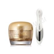 Крем для глаз с муцином улитки + вибромассажер THE SAEM Snail Essential 24K Gold Eye Cream Set - вид 1 миниатюра