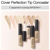 Консилер для маскировки недостатков кожи THE SAEM Cover Perfection Tip Concealer SPF28 РА++ - вид 3 миниатюра