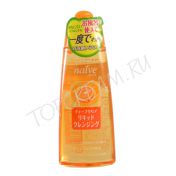Гидрофильное масло для очищения кожи от ББ кремов и другого макияжа. Kracie Japan Naive Deep Make-Up Cleansing Liquid Orange 170ml - вид 1 миниатюра
