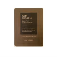 Кислородная маска для лица с экстрактом черного жемчуга. Пробник THE SAEM Gem Miracle Black Pearl O2 Bubble Mask Sample