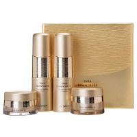 Набор уходовой антивозрастной косметики с улиточным муцином THE SAEM Snail Essential EX Wrinkle Solution Skin Care 3 Set