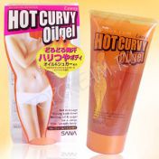 Антицеллюлитный массажный гель для тела с протеинами икры. SANA HOT CURVY OIL GEL