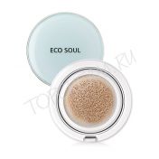 Охлаждающий ББ-крем кушон, запасной блок THE SAEM Eco Soul Power Proof Cooling BB Cushion Refill - вид 1 миниатюра