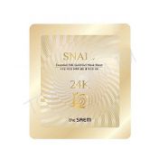 Гидрогелевая улиточная маска с золотом THE SAEM Snail Essential 24K Gold Gel Mask Sheet