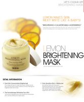 Осветляющая и отшелушивающая лимонная маска SKIN79 Lemon Brightening Mask - вид 1 миниатюра