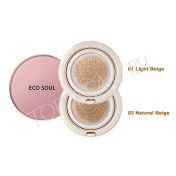 Ультраувлажняющий ББ-крем, сменный блок THE SAEM Eco Soul Spau BB Cushion SPF50+ PA+++ Refill - вид 1 миниатюра