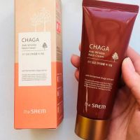 Крем для шеи антивозрастной с экстрактом чаги THE SAEM Chaga Anti-Wrinkle Neck Cream - вид 1 миниатюра