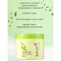 Очищающий крем с экстрактом зеленого чая WELCOS Kwailnara Green Tea Fresh Cleansing Cream - вид 2 миниатюра