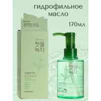 Гидрофильное масло с экстрактом зеленого чая WELCOS Kwailnara Green Tea Deep Cleansing Oil - вид 3 миниатюра