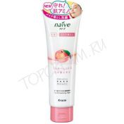 Пенка для умывания Kracie c экстрактом листьев персикового дерева 110гр Kracie Japan naive Peach Cleansing Foam 110 gr