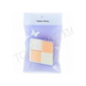 Набор спонжей для нанесения тональной основы HOLIKA HOLIKA Foundation Sponge 4 pcs - вид 1 миниатюра