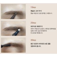 Карандаш для бровей 3 в 1 THE SAEM Eco Soul Designing Eyebrow - вид 3 миниатюра